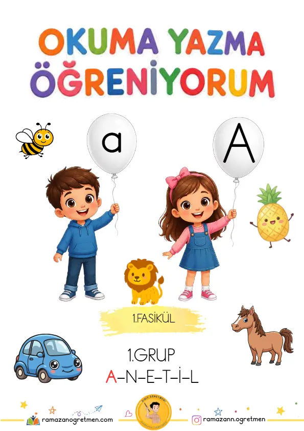 1. Sınıf İlk Okuma Yazma A Sesi Çalışmaları – A Harfi Fasikülü