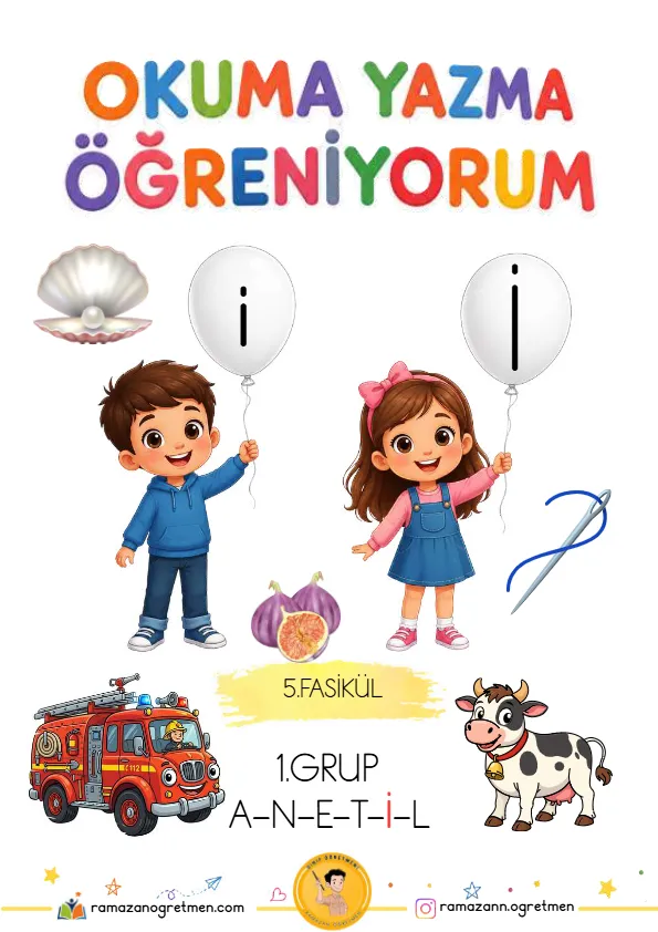 1. Sınıf İlk Okuma Yazma İ Sesi Çalışmaları – İ Harfi Fasikülü - Öğretmen Onaylı A4 Çıktı ve PDF 1. Sınıf İlk Okuma Yazma İ Sesi Çalışmaları – İ Harfi Fasikülü - MEB 2026-2027 Müfredatına Uygun İlkokul Kırtasiye İhtiyaç Listesi