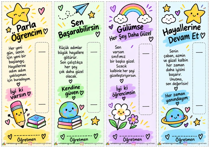 İlköğretim Haftası Öğrenci Motivasyon Kalem Süsü– Öğretmen Adı Yazılabilir 4 Farklı Tasarım (Pdf) - Öğretmen Onaylı A4 Çıktı ve PDF İlköğretim Haftası Öğrenci Motivasyon Kalem Süsü– Öğretmen Adı Yazılabilir 4 Farklı Tasarım (Pdf) - MEB 2026-2027 Müfredatına Uygun İlkokul Kırtasiye İhtiyaç Listesi